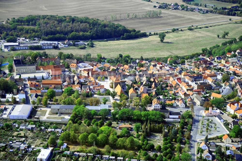 Luftbild Nebra (Unstrut) - Ortsansicht in Nebra (Unstrut) im Bundesland Sachsen-Anhalt, Deutschland