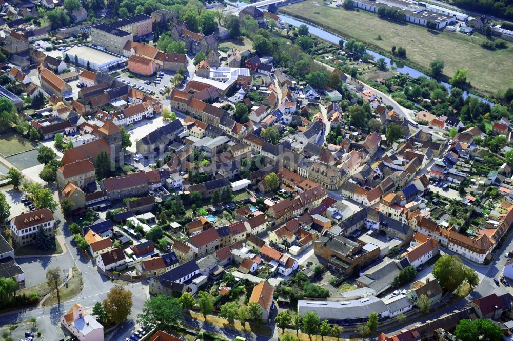 Luftaufnahme Nebra (Unstrut) - Ortsansicht in Nebra (Unstrut) im Bundesland Sachsen-Anhalt, Deutschland