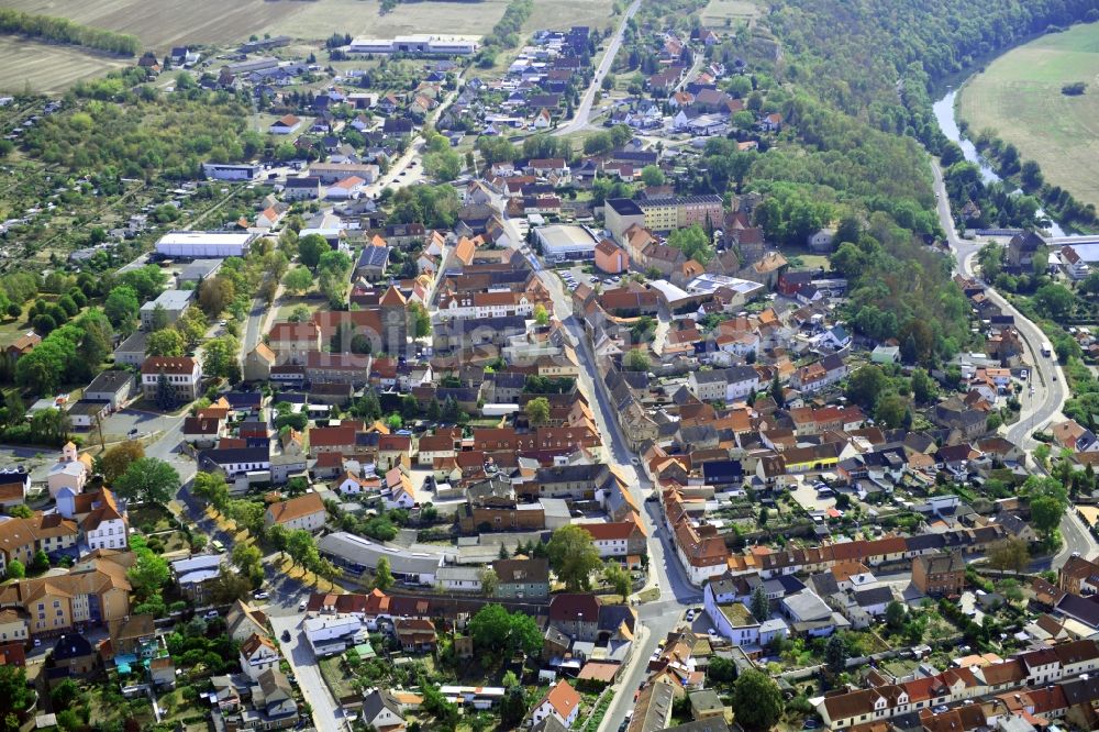 Luftbild Nebra (Unstrut) - Ortsansicht in Nebra (Unstrut) im Bundesland Sachsen-Anhalt, Deutschland