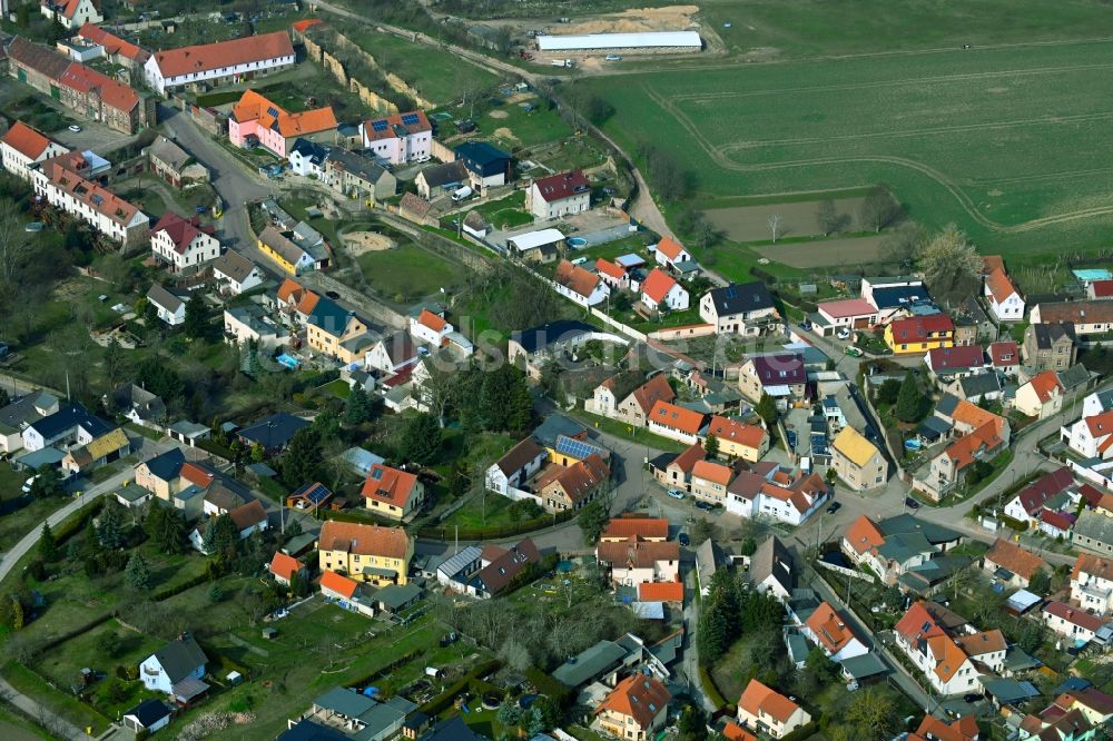 Nehlitz aus der Vogelperspektive: Ortsansicht in Nehlitz im Bundesland Sachsen-Anhalt, Deutschland