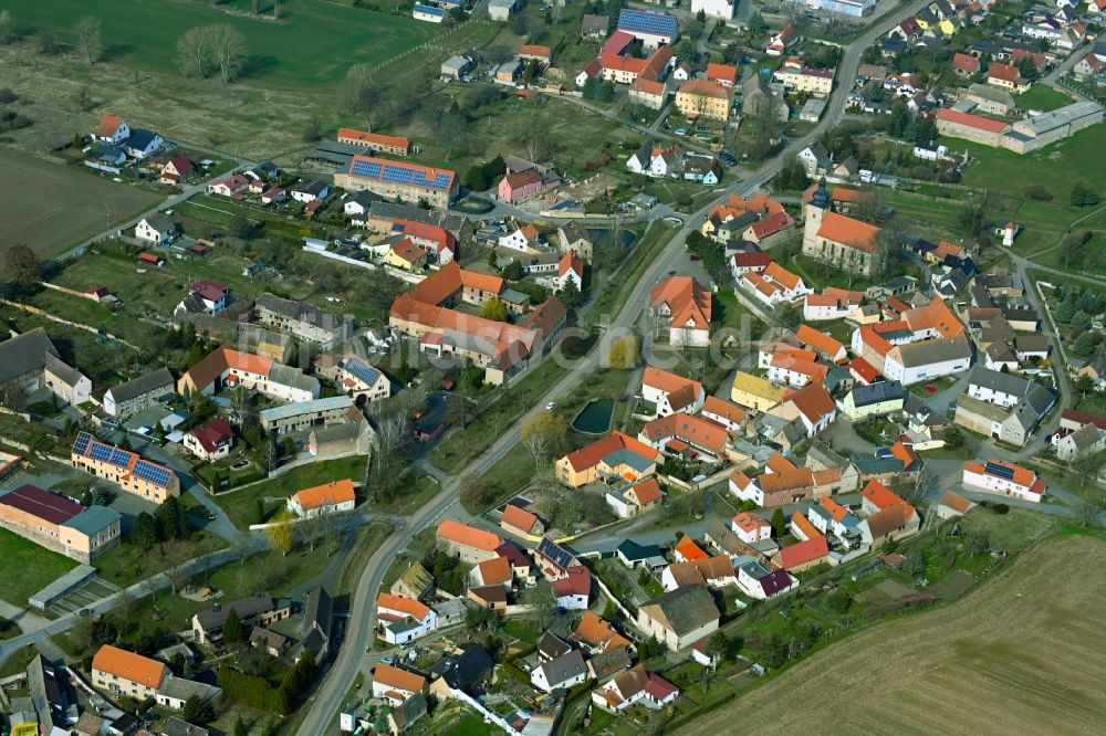 Luftaufnahme Nemsdorf-Göhrendorf - Ortsansicht in Nemsdorf-Göhrendorf im Bundesland Sachsen-Anhalt, Deutschland