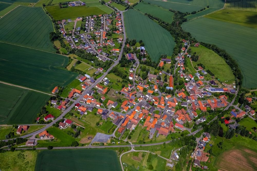 Luftbild Waldeck - Ortsansicht in Netze im Bundesland Hessen, Deutschland