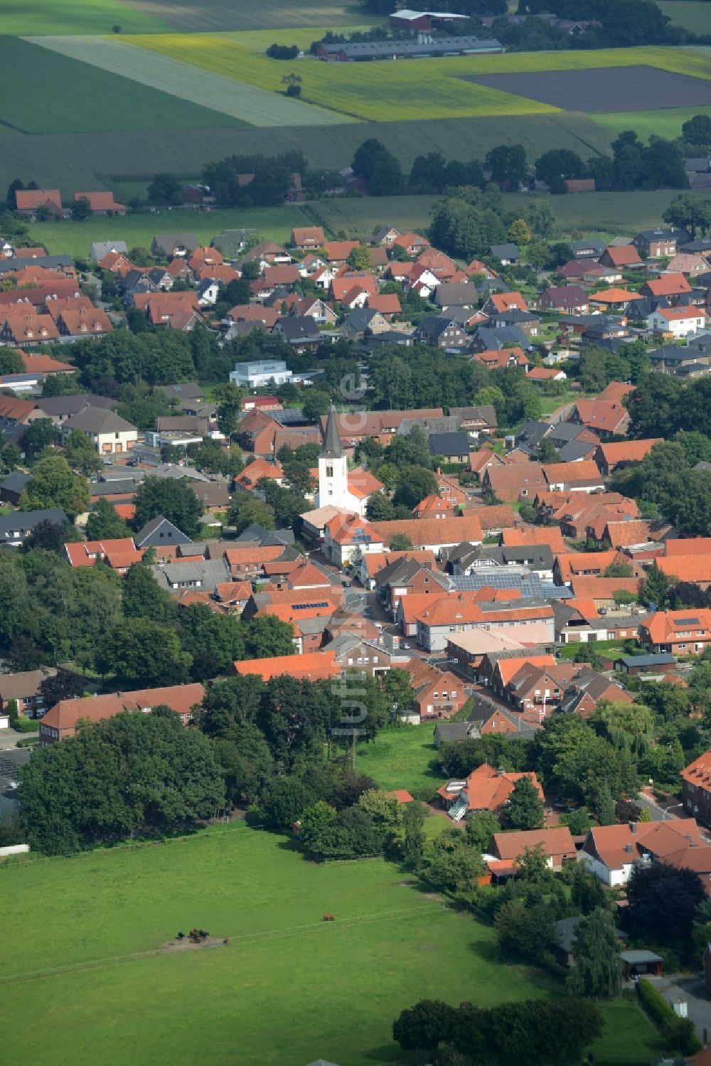 Luftbild Neuenkirchen-Vörden - Ortsansicht in Neuenkirchen- Vörden im Bundesland Niedersachsen