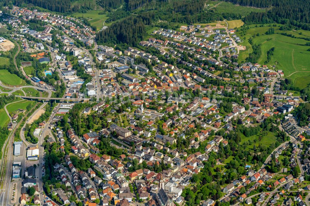 Luftaufnahme Neustadt - Ortsansicht in Neustadt im Bundesland Baden-Württemberg, Deutschland