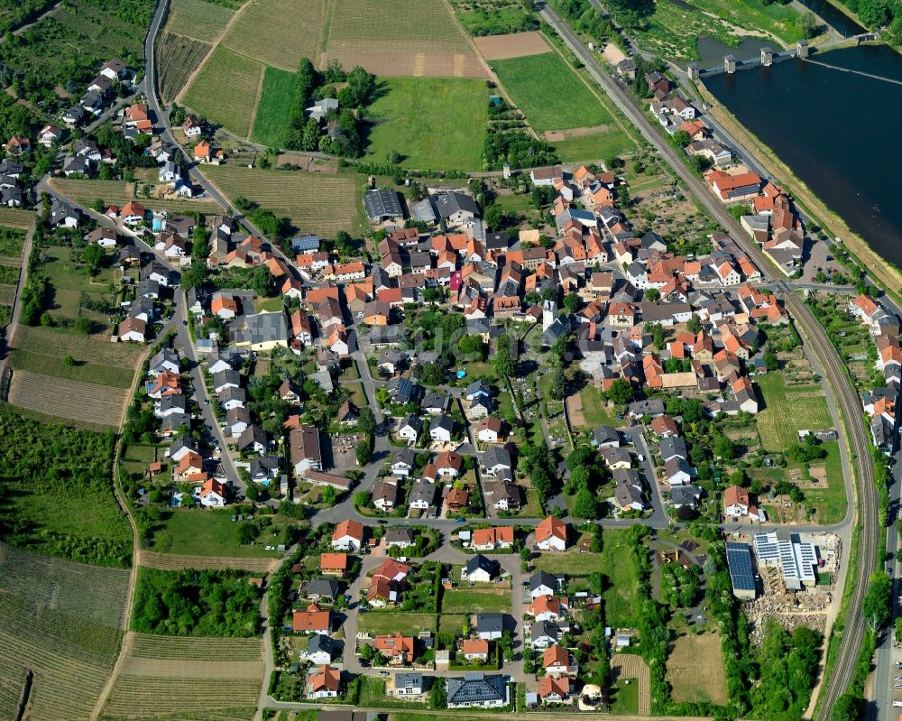 Niederhausen von oben - Ortsansicht von Niederhausen im Bundesland Rheinland-Pfalz