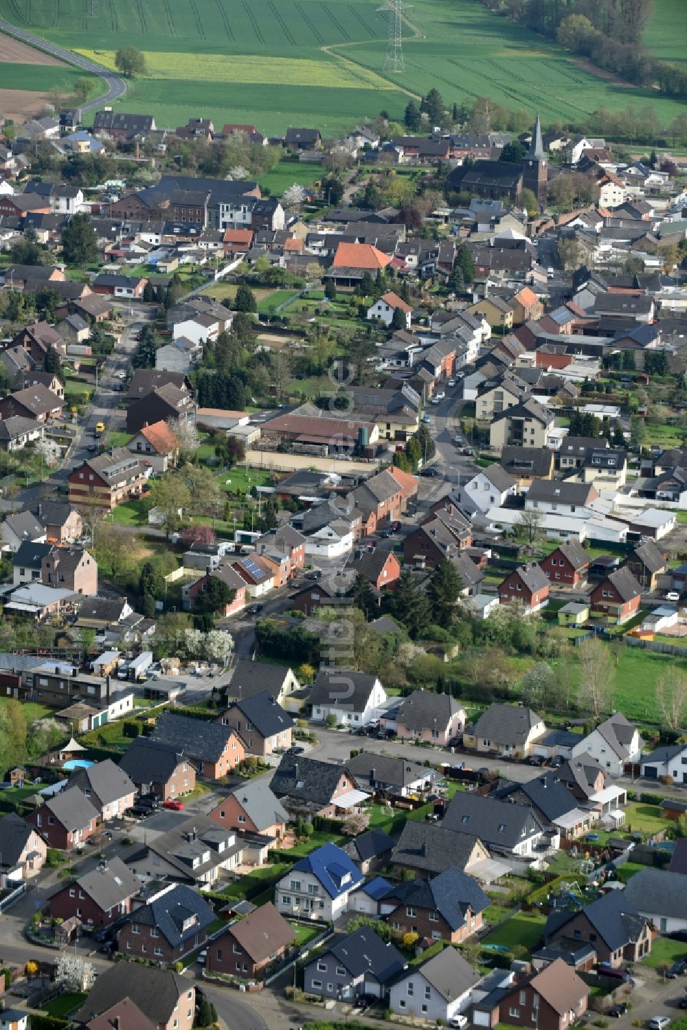 Luftbild Niederzier - Ortsansicht in Niederzier im Bundesland Nordrhein-Westfalen