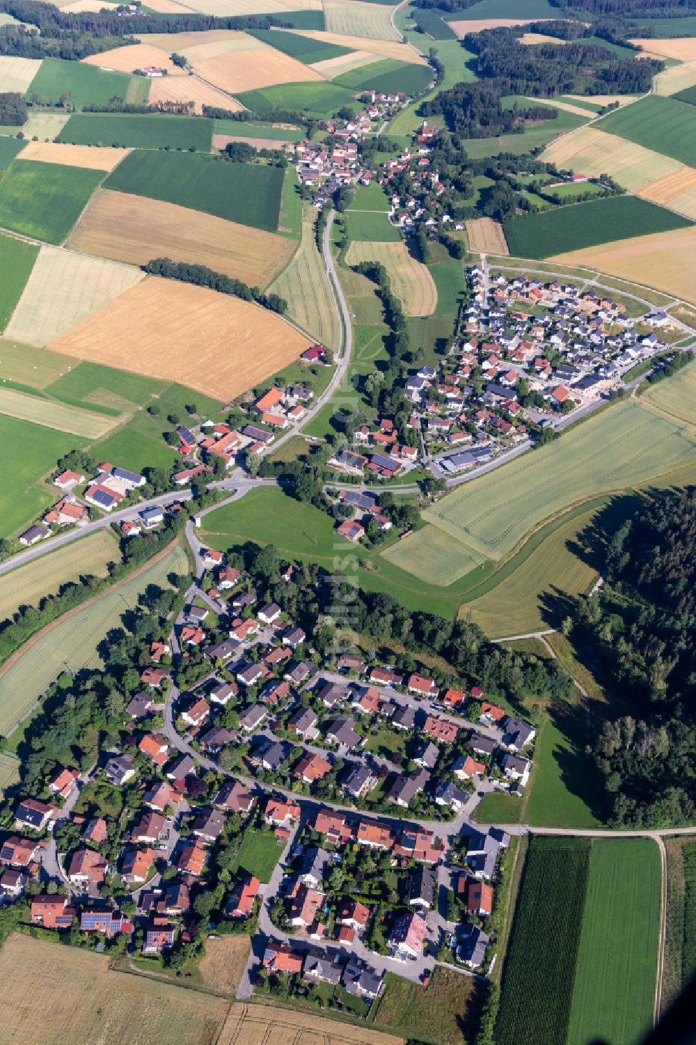 Luftbild Oberglaim - Ortsansicht in Oberglaim im Bundesland Bayern, Deutschland