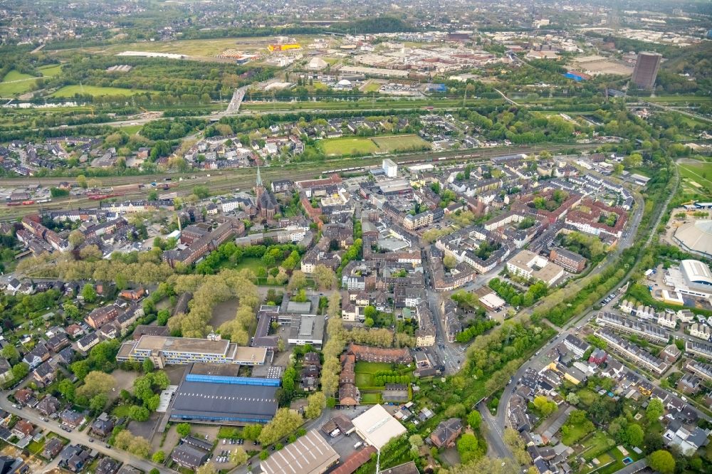 Luftbild Oberhausen - Ortsansicht in Oberhausen im Bundesland Nordrhein-Westfalen, Deutschland
