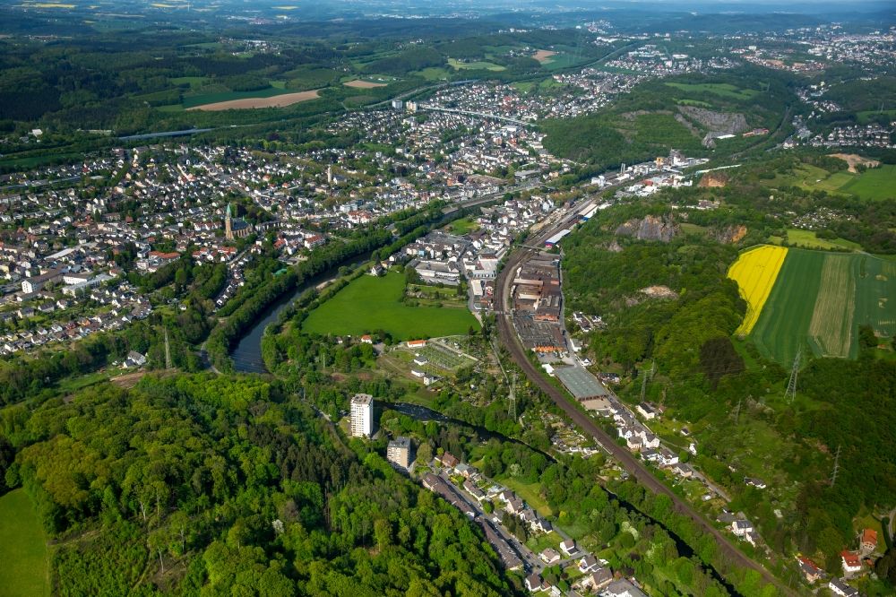 Iserlohn von oben - Ortsansicht von Oestrich in Iserlohn im Bundesland Nordrhein-Westfalen