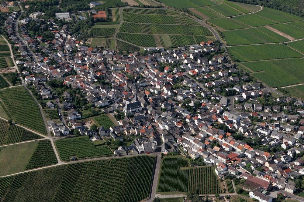 Luftaufnahme Oestrich-Winkel - Ortsansicht von Oestrich-Winkel im Bundesland Hessen
