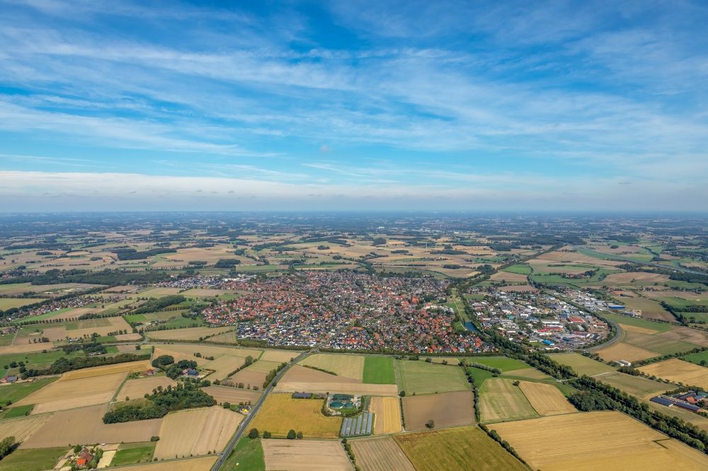 Luftaufnahme Olfen - Ortsansicht in Olfen im Bundesland Nordrhein-Westfalen, Deutschland