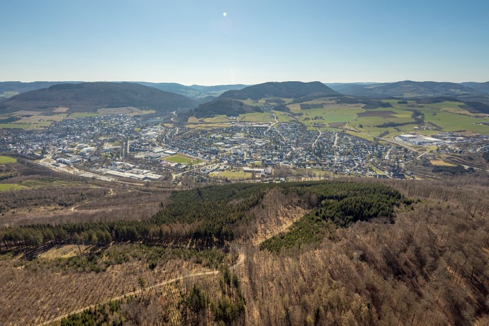 Luftbild Olsberg - Ortsansicht in Olsberg im Bundesland Nordrhein-Westfalen, Deutschland