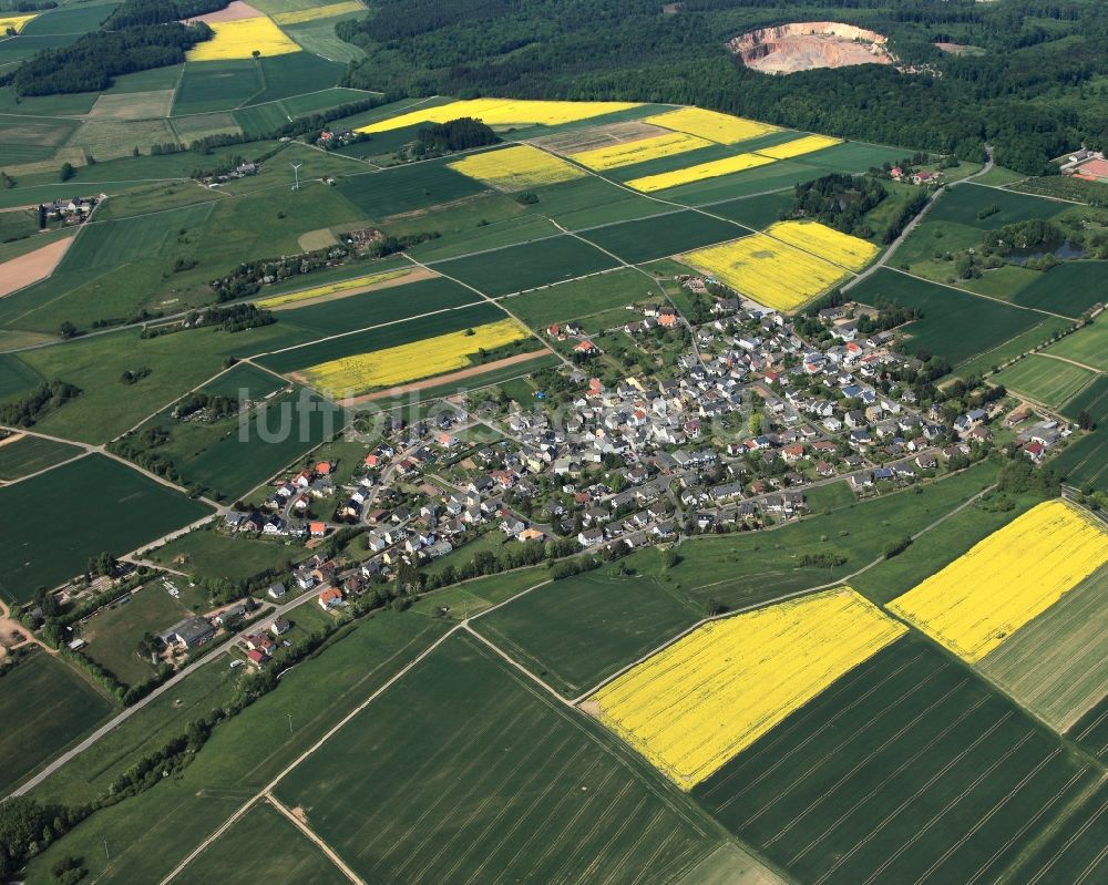 Allendorf aus der Vogelperspektive: Ortsansicht der Ortsgemeinde Allendorf im Bundesland Rheinland-Pfalz