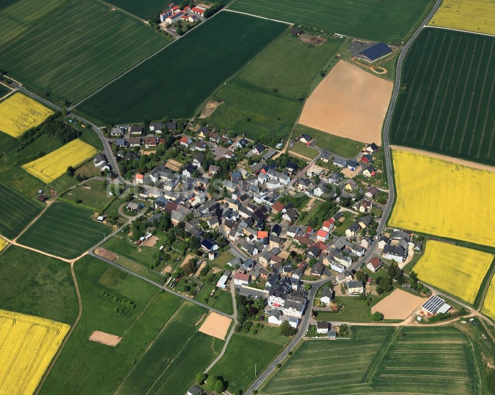 Luftaufnahme Berghausen - Ortsansicht der Ortsgemeinde Berghausen im Bundesland Rheinland-Pfalz