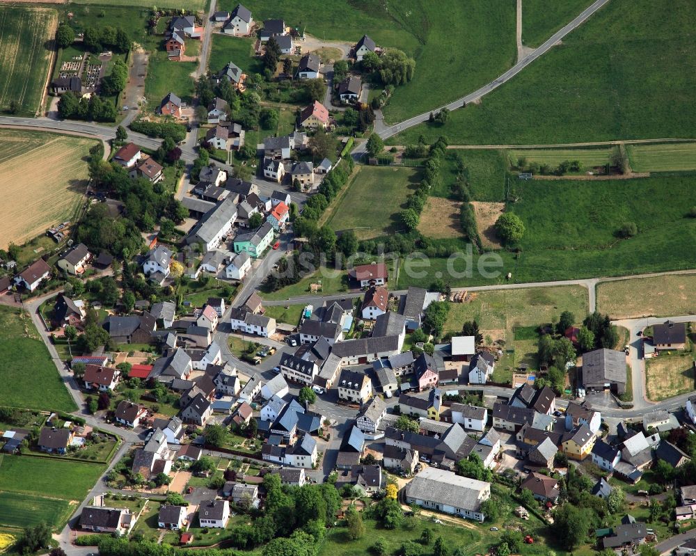 Luftbild Bettendorf - Ortsansicht der Ortsgemeinde Bettendorf im Bundesland Rheinland-Pfalz