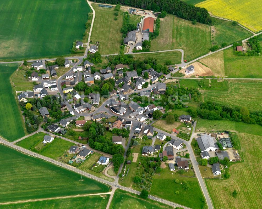 Luftaufnahme Endlichhofen - Ortsansicht der Ortsgemeinde Endlichhofen im Bundesland Rheinland-Pfalz