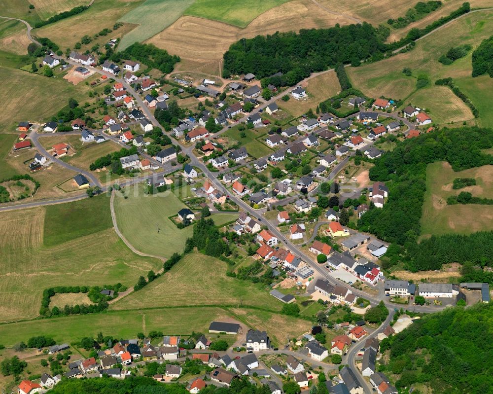 Luftaufnahme Gimbweiler - Ortsansicht der Ortsgemeinde Gimbweiler im Bundesland Rheinland-Pfalz