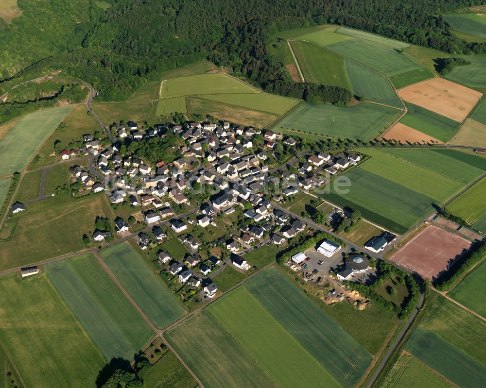Gutenacker von oben - Ortsansicht der Ortsgemeinde Gutenacker im Bundesland Rheinland-Pfalz