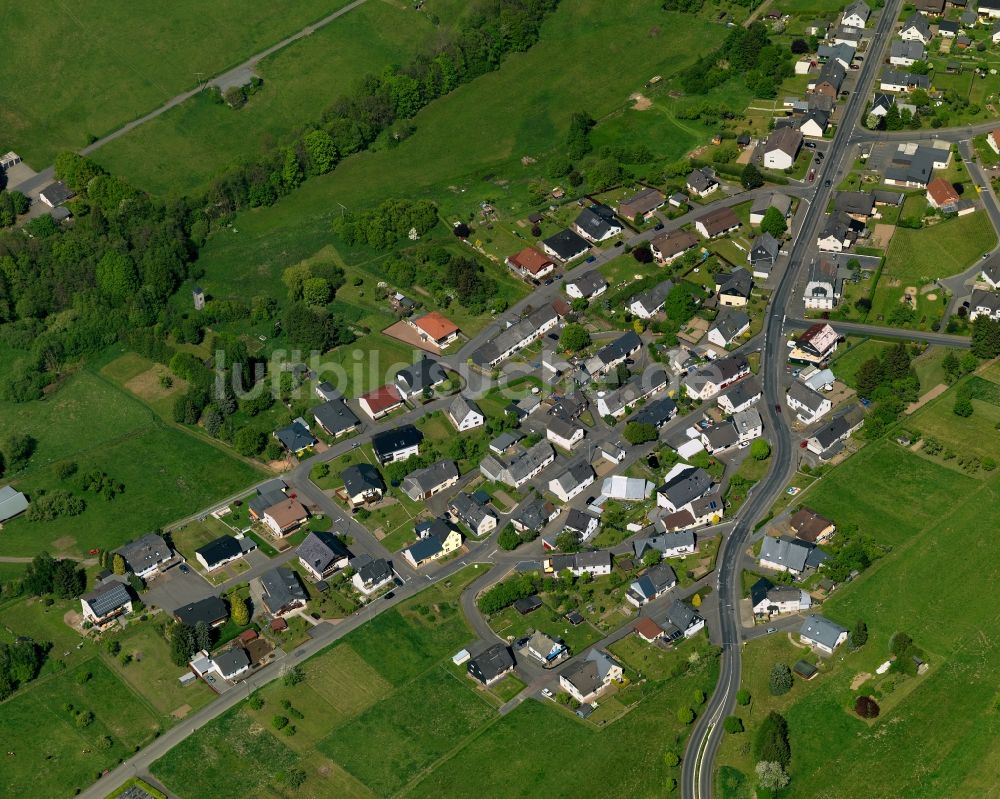 Luftaufnahme Hahn bei Marienberg - Ortsansicht der Ortsgemeinde Hahn bei Marienberg im Bundesland Rheinland-Pfalz