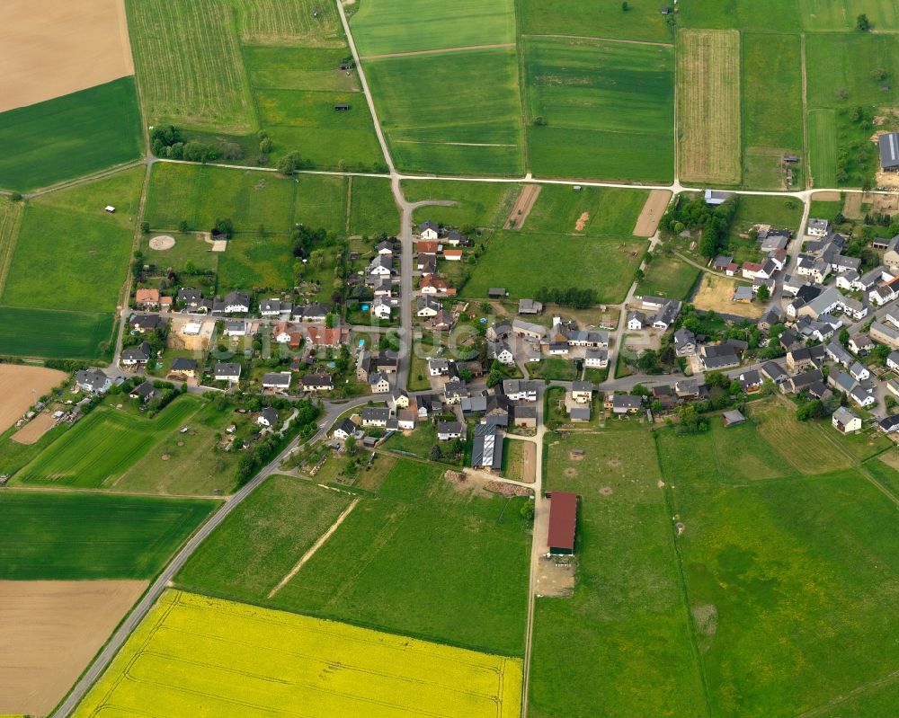 Luftaufnahme Kasdorf - Ortsansicht der Ortsgemeinde Kasdorf im Bundesland Rheinland-Pfalz