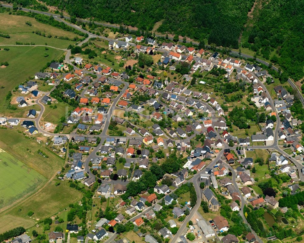 Luftbild Mittelreidenbach - Ortsansicht der Ortsgemeinde Mittelreidenbach im Bundesland Rheinland-Pfalz