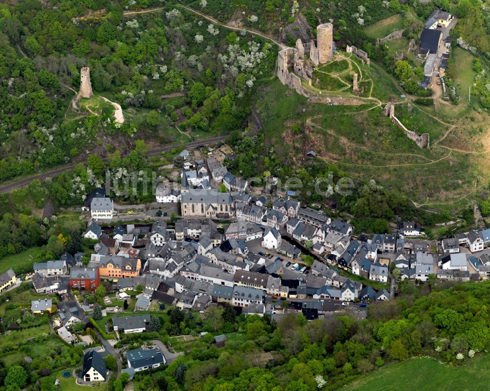 Luftbild Monreal - Ortsansicht der Ortsgemeinde Monreal im Bundesland Rheinland-Pfalz