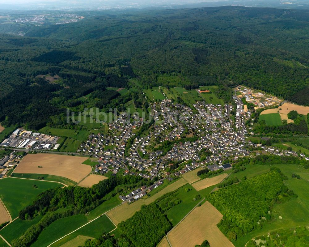 Luftaufnahme Niederelbert - Ortsansicht der Ortsgemeinde Niederelbert im Bundesland Rheinland-Pfalz