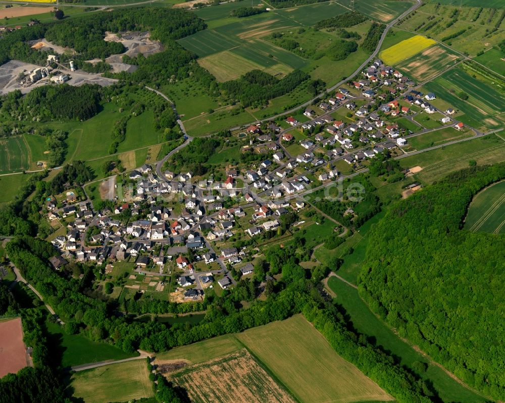Luftaufnahme Obererbach - Ortsansicht der Ortsgemeinde Obererbach im Bundesland Rheinland-Pfalz