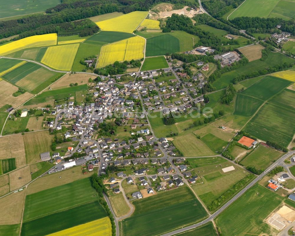 Oelsberg von oben - Ortsansicht der Ortsgemeinde Oelsberg im Bundesland Rheinland-Pfalz