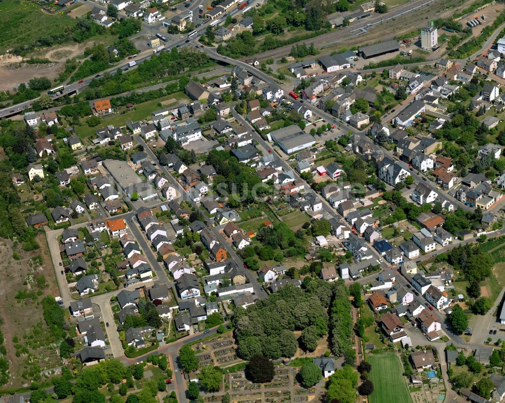Luftaufnahme Plaidt - Ortsansicht der Ortsgemeinde Plaidt im Bundesland Rheinland-Pfalz
