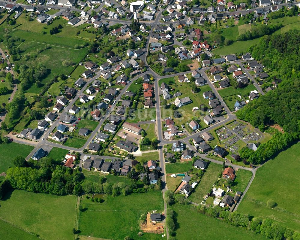 Luftbild Pottum - Ortsansicht der Ortsgemeinde Pottum im Bundesland Rheinland-Pfalz