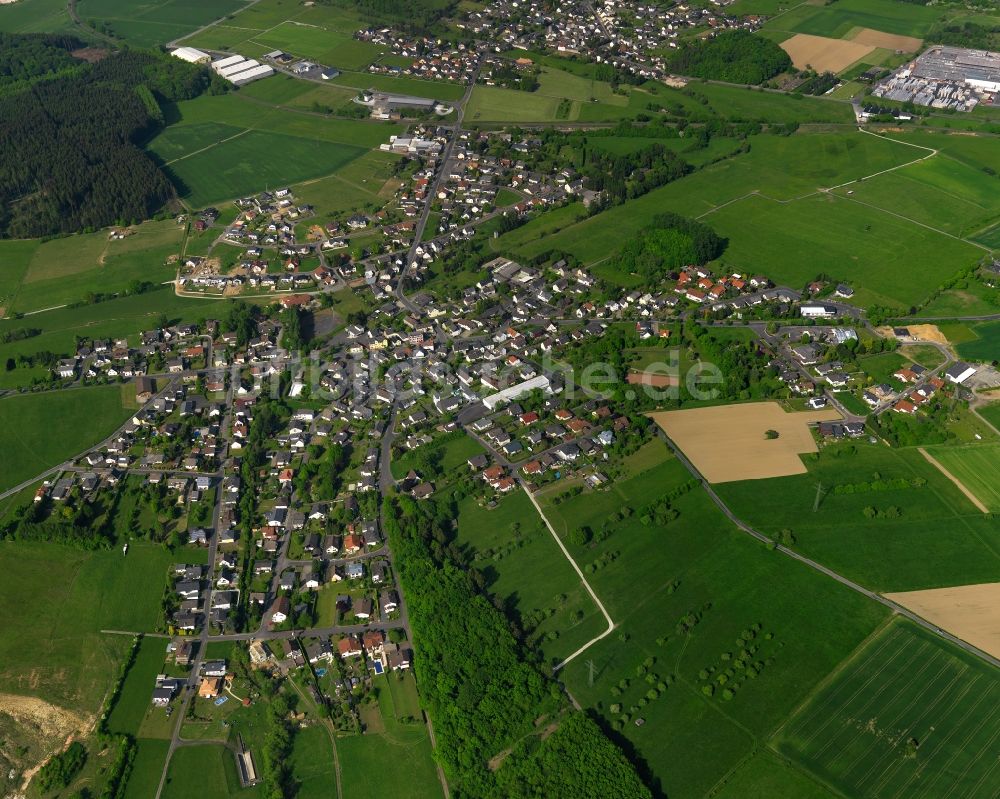 Luftaufnahme Staudt - Ortsansicht der Ortsgemeinde Staudt im Bundesland Rheinland-Pfalz