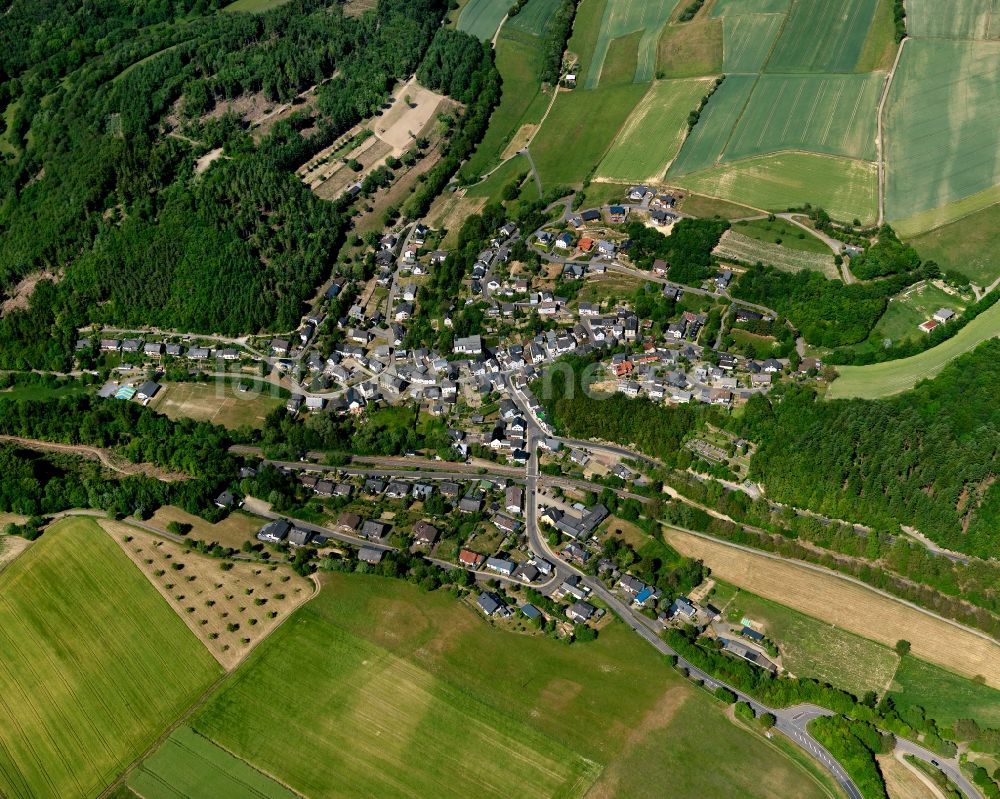Urmersbach aus der Vogelperspektive: Ortsansicht der Ortsgemeinde Urmersbach im Bundesland Rheinland-Pfalz