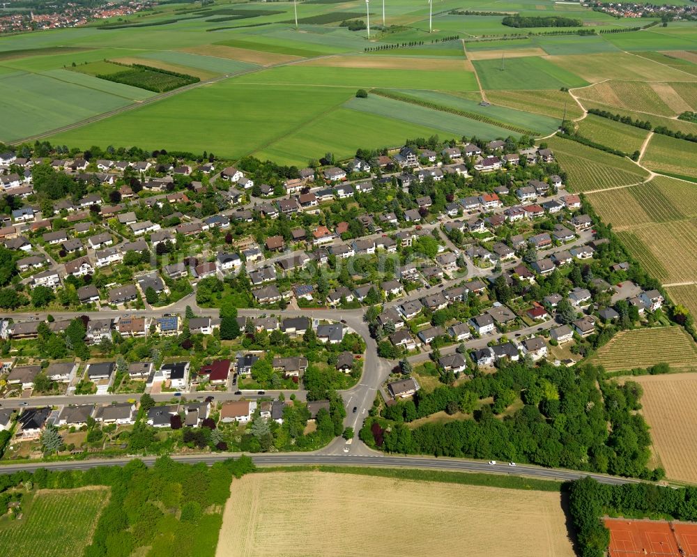 Luftbild Zornheim - Ortsansicht der Ortsgemeinde Zornheim im Bundesland Rheinland-Pfalz