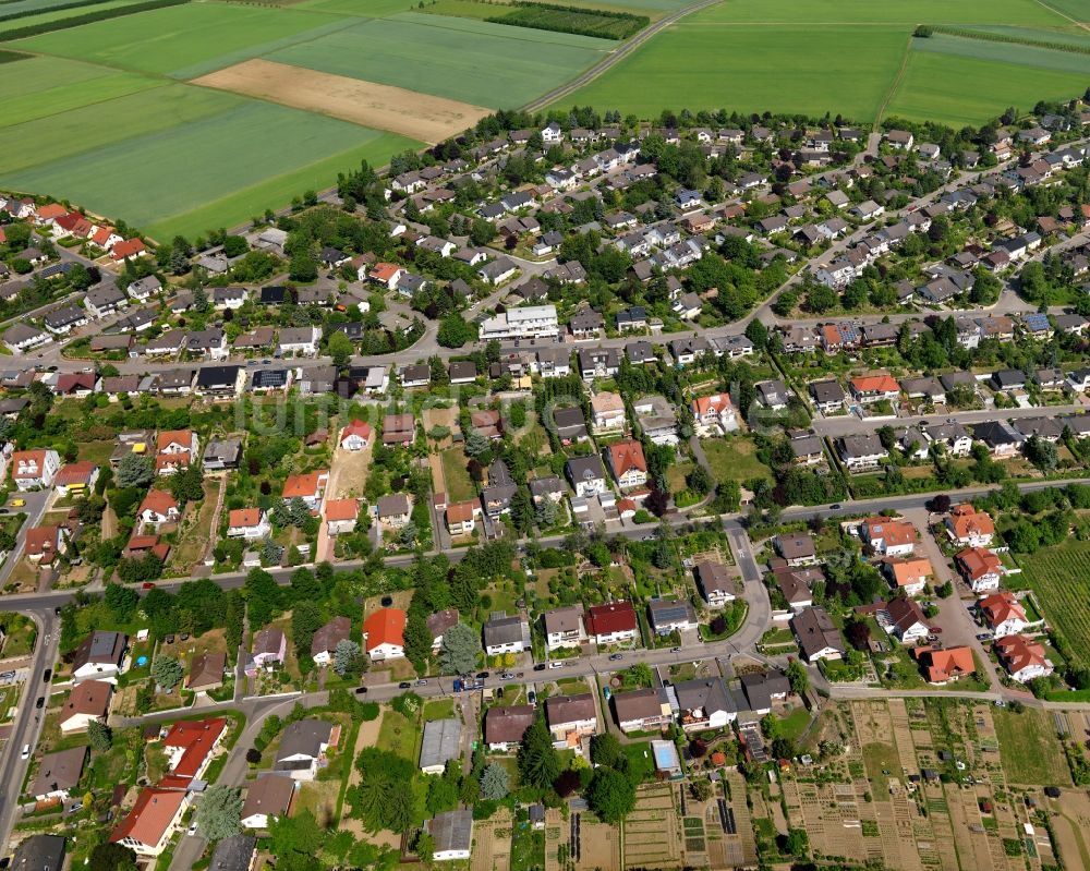 Luftaufnahme Zornheim - Ortsansicht der Ortsgemeinde Zornheim im Bundesland Rheinland-Pfalz