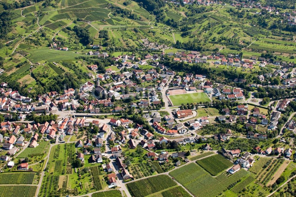 Luftaufnahme Bühl - Ortsansicht im Ortsteil Altschweier in Bühl im Bundesland Baden-Württemberg