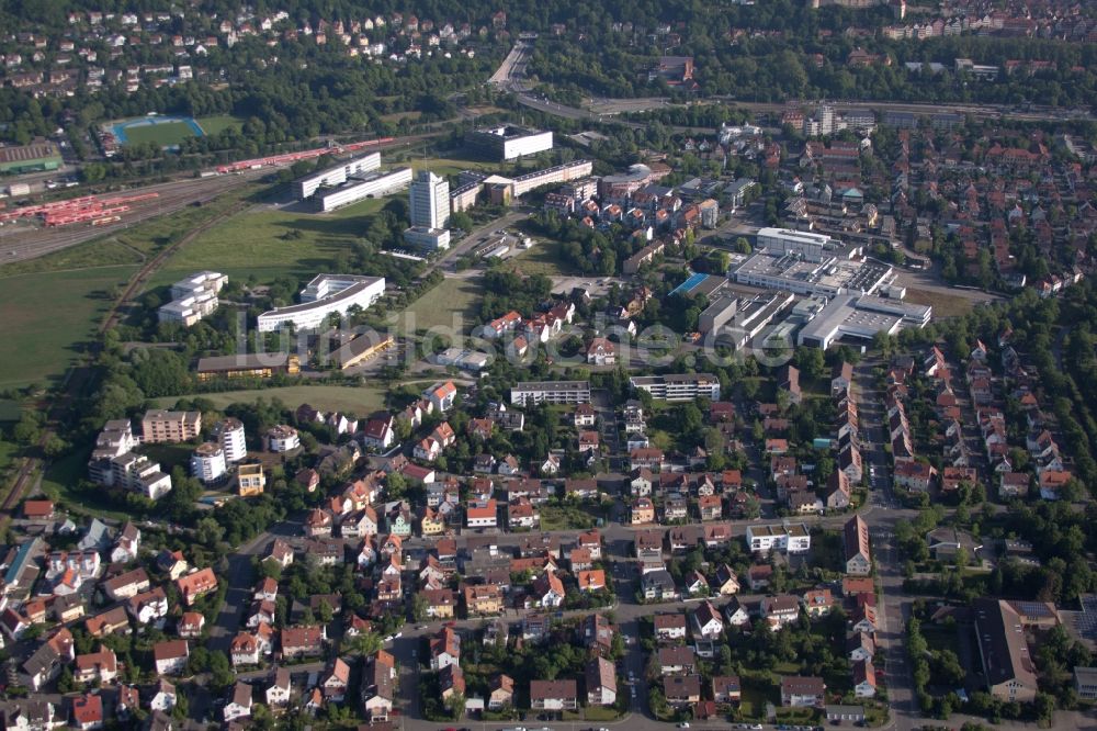 Luftbild Tübingen - Ortsansicht im Ortsteil Derendingen in Tübingen im Bundesland Baden-Württemberg