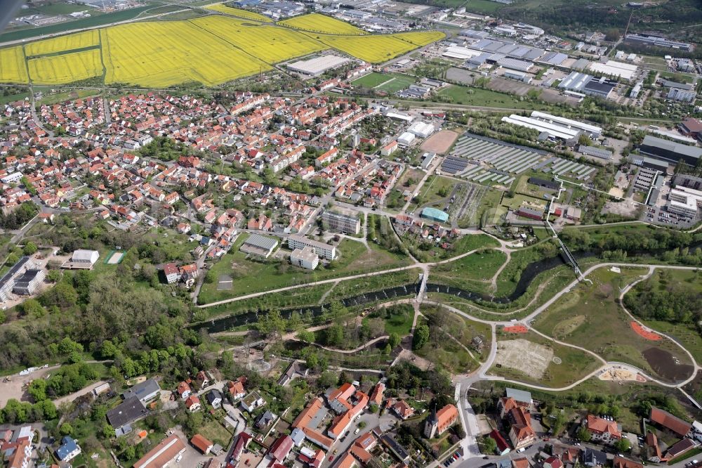 Luftaufnahme Erfurt - Ortsansicht im Ortsteil Gispersleben in Erfurt im Bundesland Thüringen, Deutschland