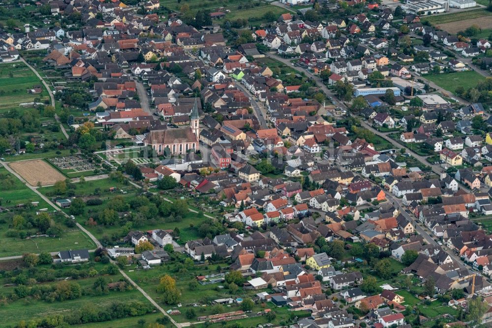 Luftaufnahme Kappel-Grafenhausen - Ortsansicht im Ortsteil Grafenhausen in Kappel-Grafenhausen im Bundesland Baden-Württemberg, Deutschland