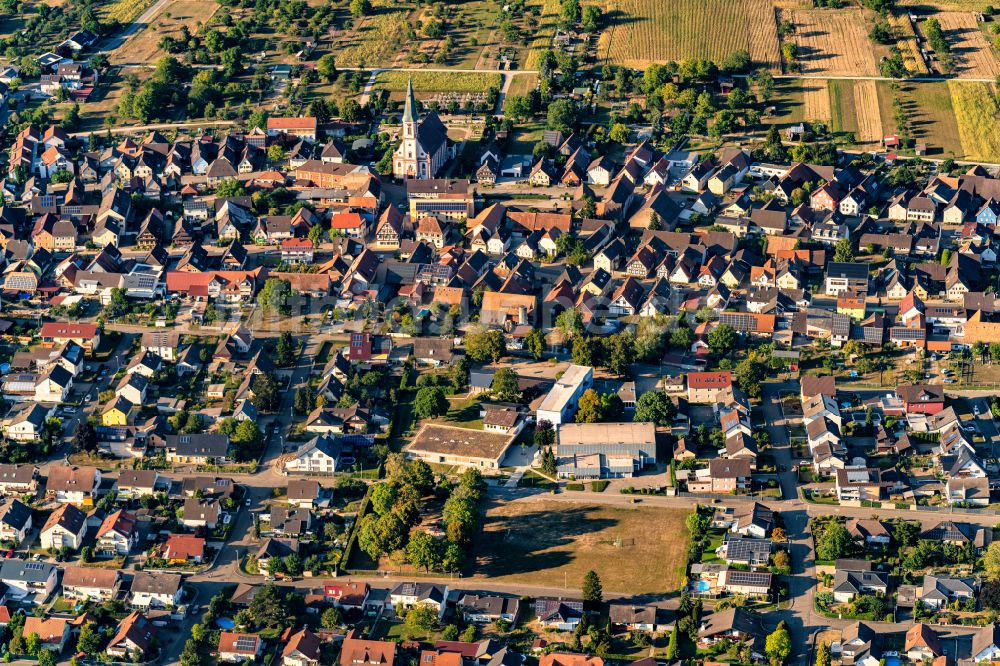 Luftaufnahme Kappel-Grafenhausen - Ortsansicht im Ortsteil Grafenhausen in Kappel-Grafenhausen im Bundesland Baden-Württemberg, Deutschland
