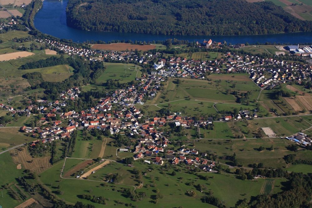 Luftbild Rheinfelden (Baden) - Ortsansicht im Ortsteil Karsau in Rheinfelden (Baden) im Bundesland Baden-Württemberg