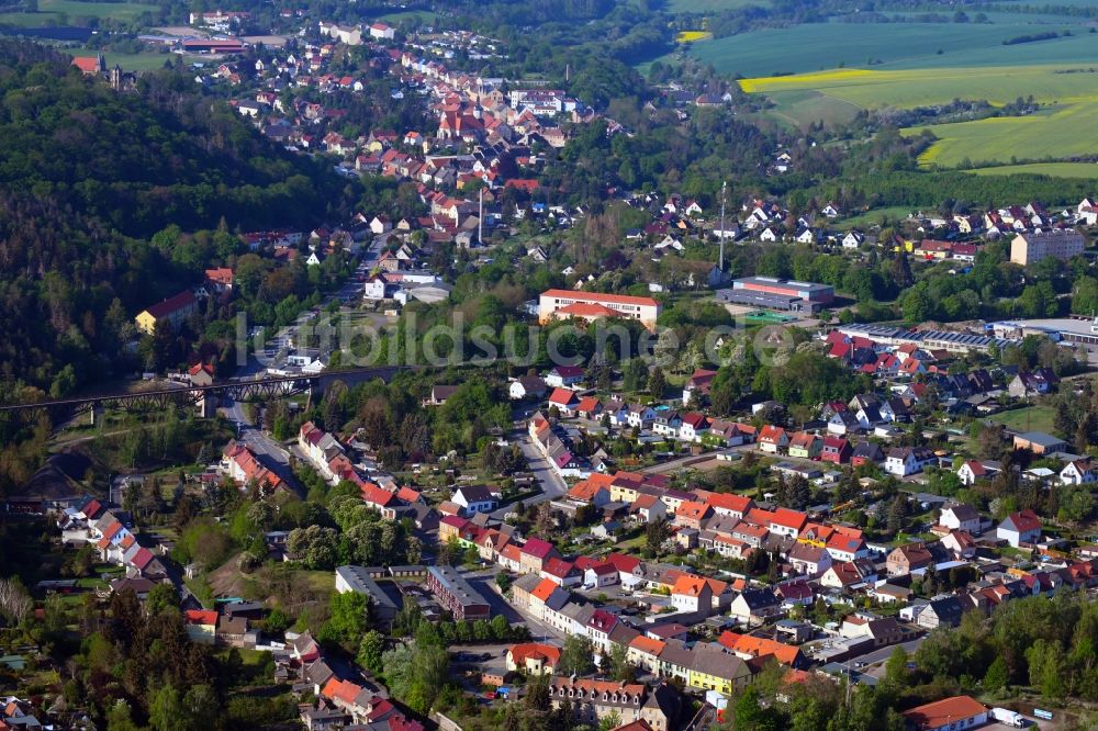 Luftaufnahme Mansfeld - Ortsansicht im Ortsteil Leimbach in Mansfeld im Bundesland Sachsen-Anhalt, Deutschland