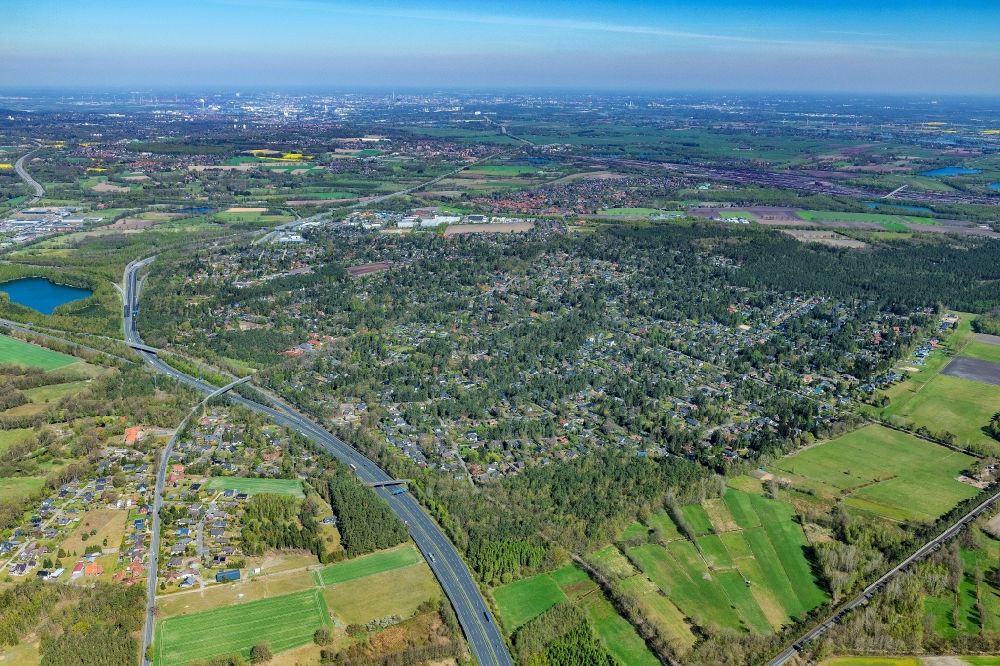 Luftaufnahme Seevetal - Ortsansicht im Ortsteil Maschen in Seevetal im Bundesland Niedersachsen, Deutschland