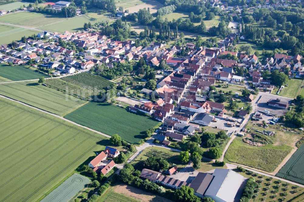 Luftbild Billigheim-Ingenheim - Ortsansicht im Ortsteil Mühlhofen in Billigheim-Ingenheim im Bundesland Rheinland-Pfalz