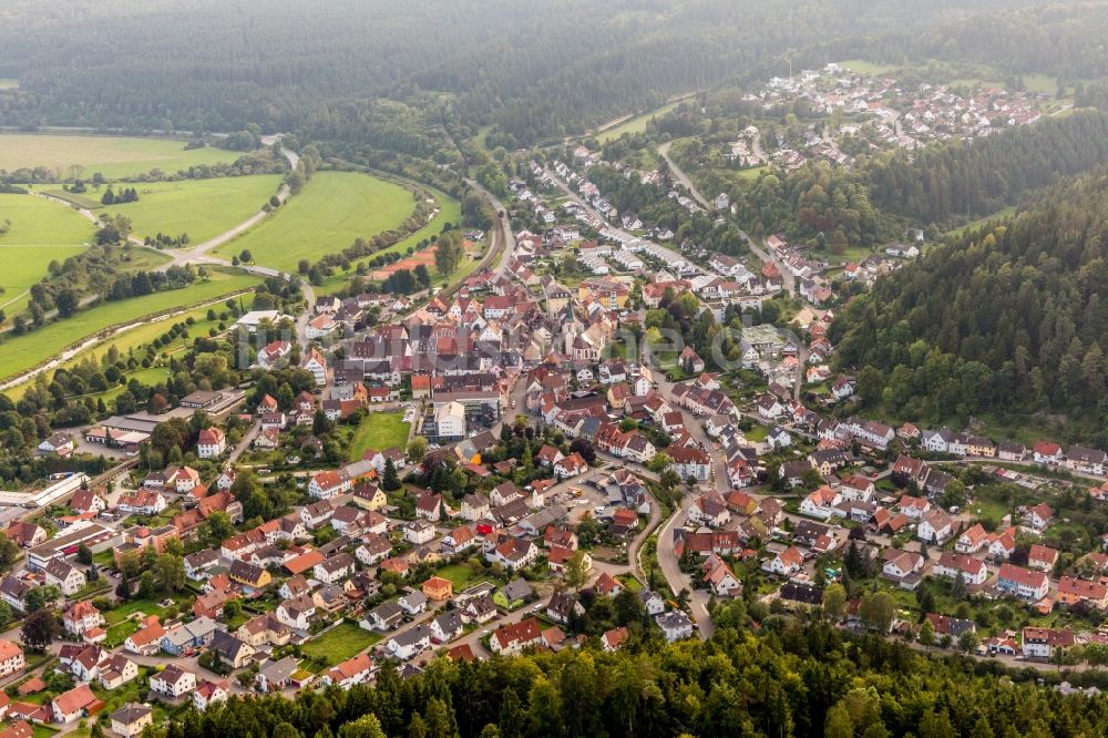 Tuttlingen von oben - Ortsansicht im Ortsteil Möhringen in Tuttlingen im Bundesland Baden-Württemberg, Deutschland