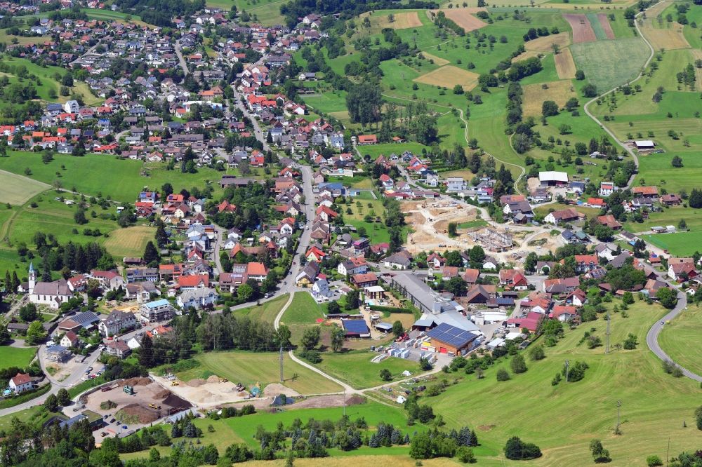 Luftbild Rheinfelden (Baden) - Ortsansicht vom Ortsteil Minseln in Rheinfelden (Baden) im Bundesland Baden-Württemberg, Deutschland