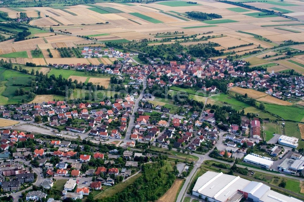 Luftbild Herrenberg - Ortsansicht im Ortsteil Mönchberg in Herrenberg im Bundesland Baden-Württemberg