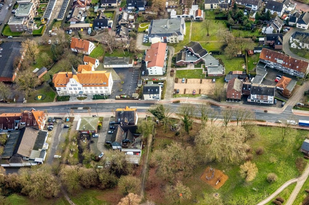 Luftaufnahme Hamm - Ortsansicht im Ortsteil Pelkum in Hamm im Bundesland Nordrhein-Westfalen, Deutschland