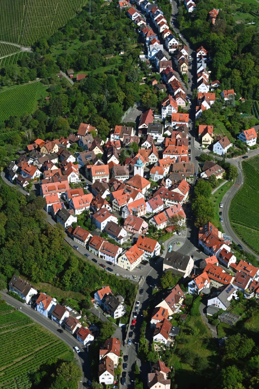 Luftbild Rotenberg - Ortsansicht im Ortsteil Rotenberg in Stuttgart im Bundesland Baden-Württemberg, Deutschland