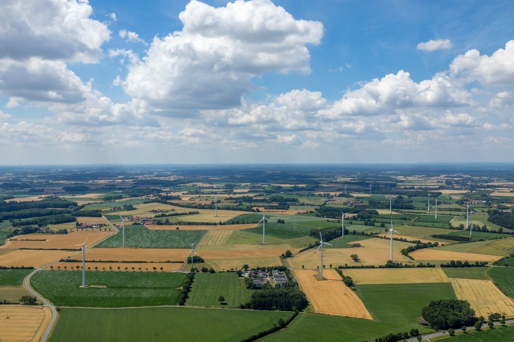 Luftaufnahme Sendenhorst - Ortsansicht im Ortsteil Storp in Sendenhorst im Bundesland Nordrhein-Westfalen, Deutschland